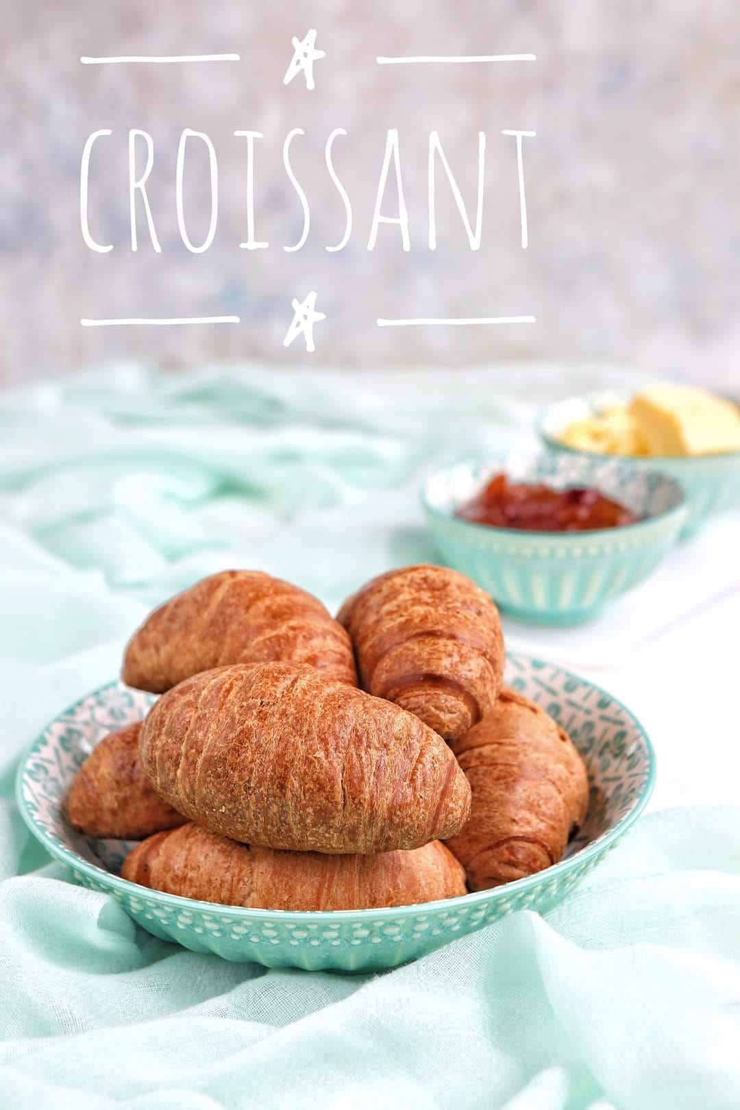 Fresh baked croissants